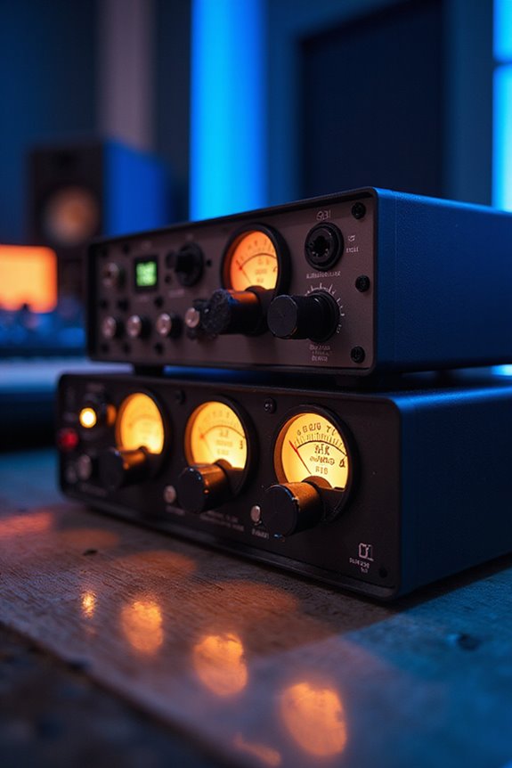audio interfaces with compressors