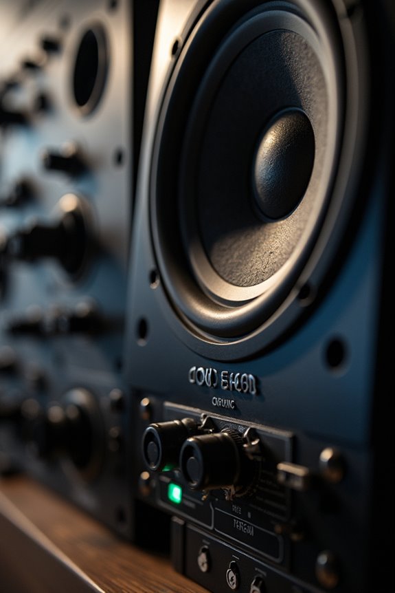 studio monitor woofer selection