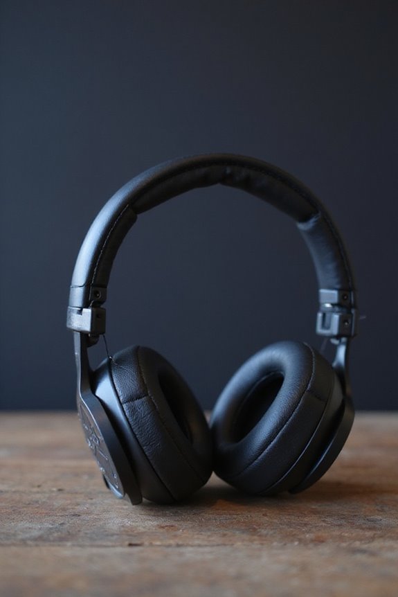 bluetooth headphones in studio