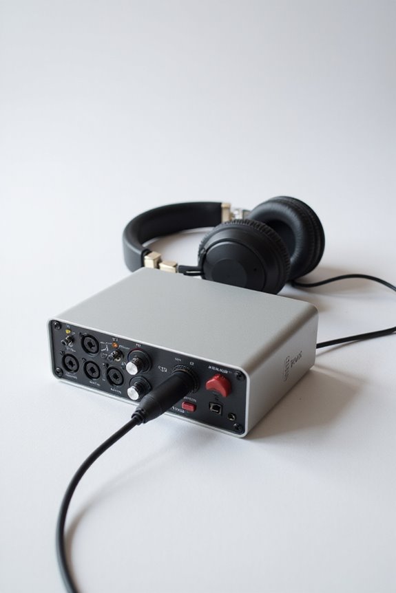 connecting headphones to interface