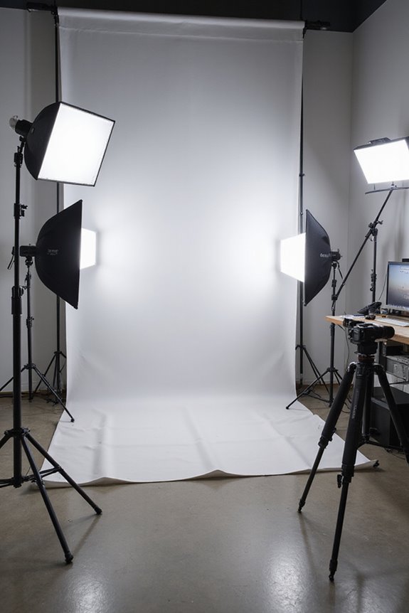 great lighting organized studio