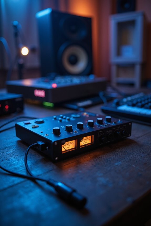 led metered audio interfaces