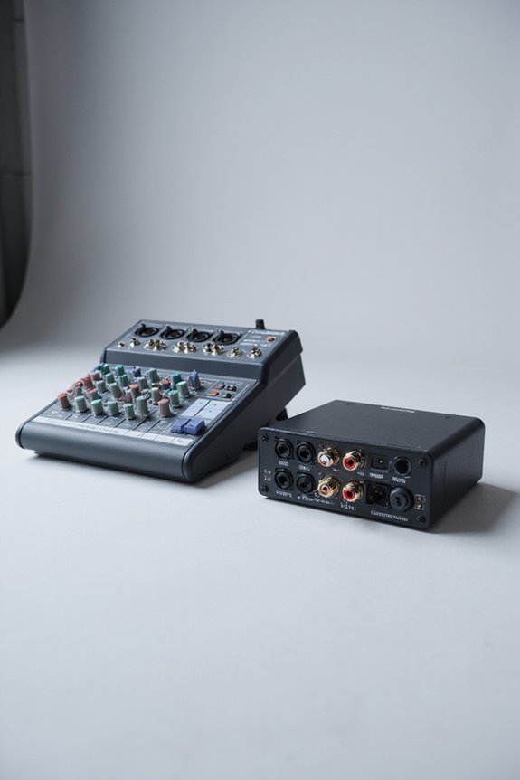 mixer versus audio interface