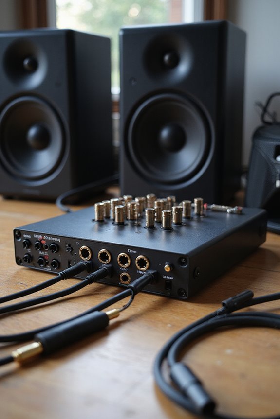 properly connect studio monitors