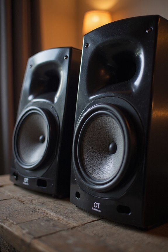 studio monitors as speakers